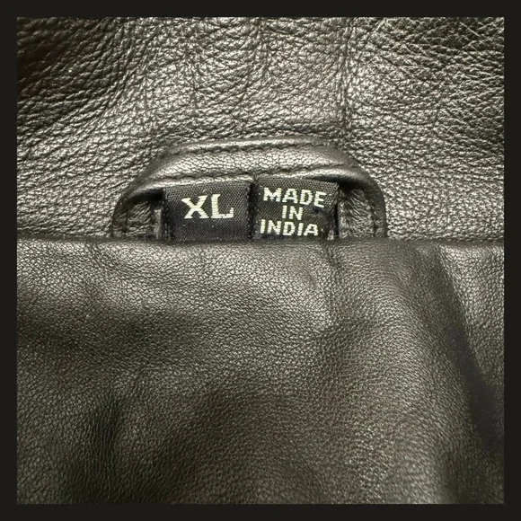 Corvette Z06 505 HP Leather Jacket Men’s XL Mad House GM Licensed Black EUC - Picture 10 of 12